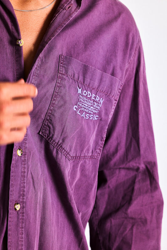 Vintage Modern Classic Button-Up Shirt