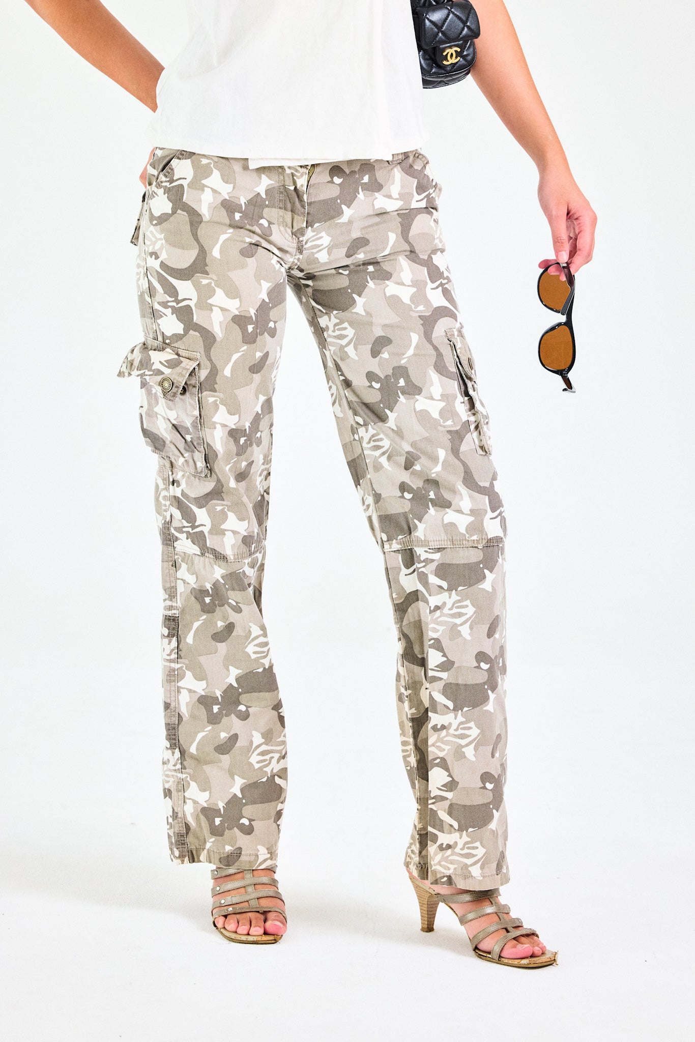 Y2K Low Rise Camouflage Cargo Pants