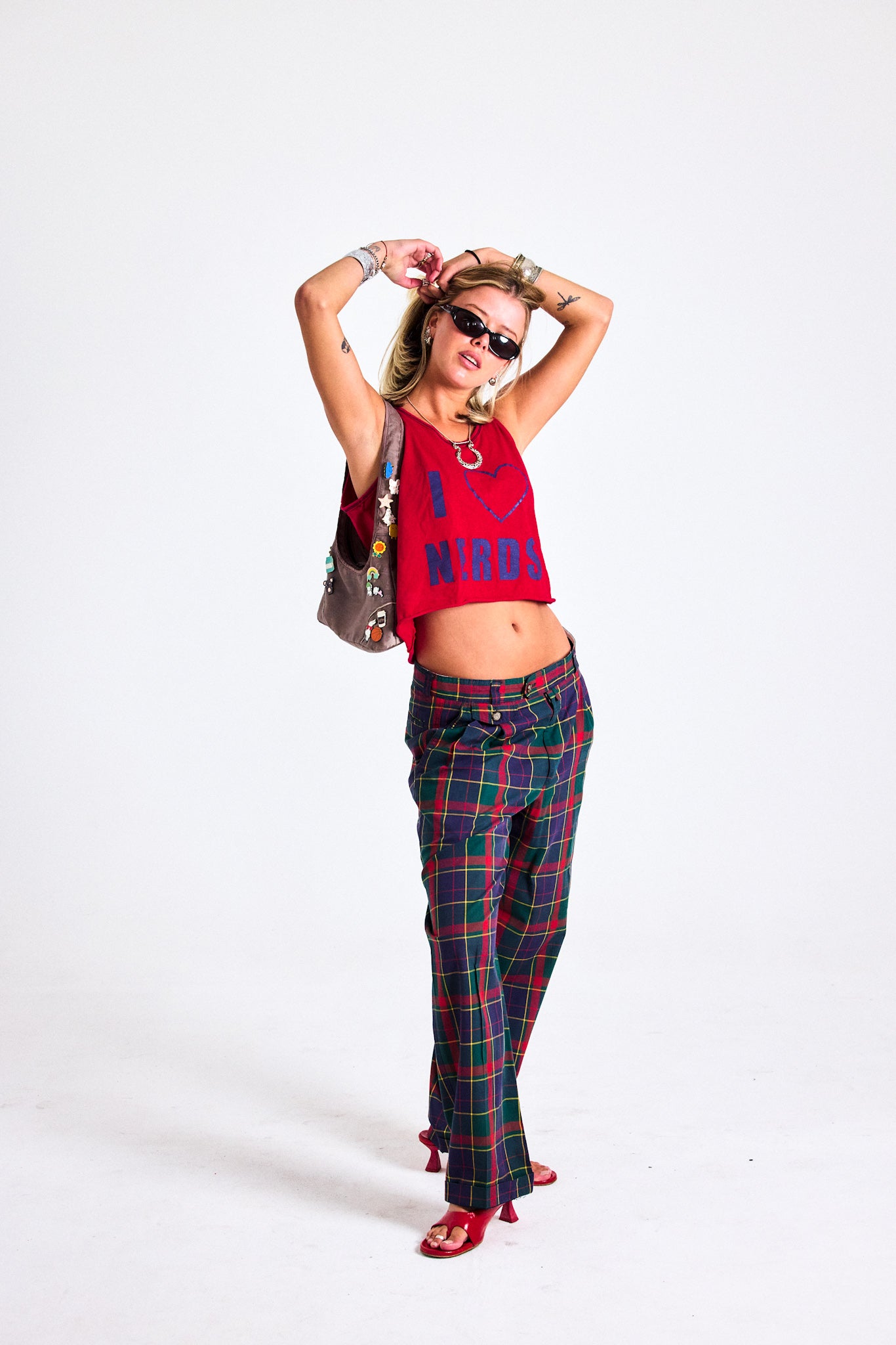 Vintage Tartan Plaid Trousers