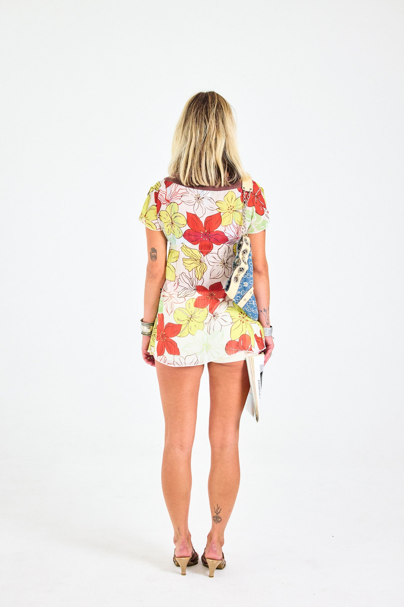 Vintage Hang Ten Floral Sheer Top
