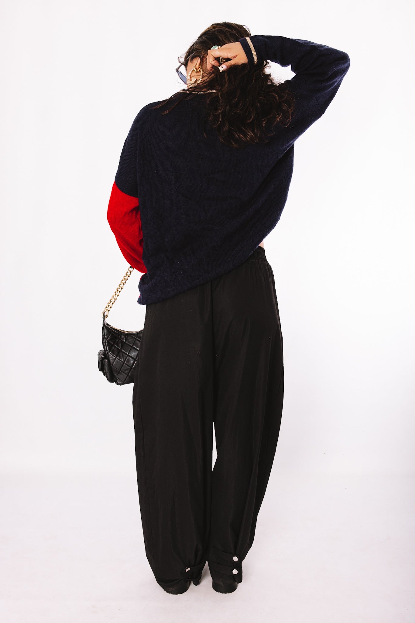 Vintage nautical crest knit sweater