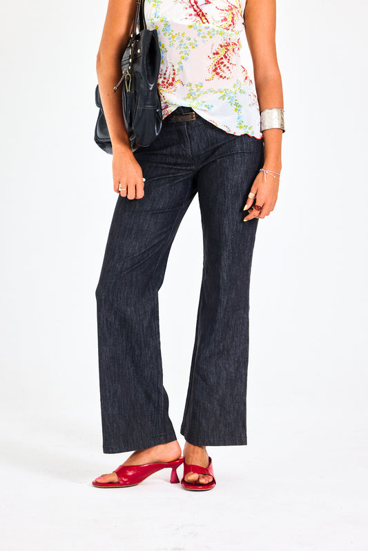 Vintage Low-Rise Dark Wash Jeans