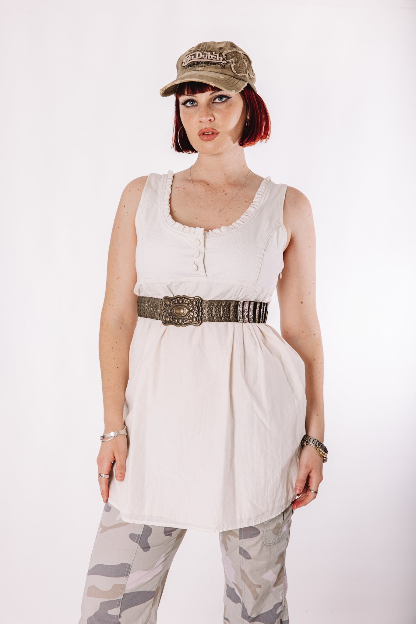 Soft white babydoll dress