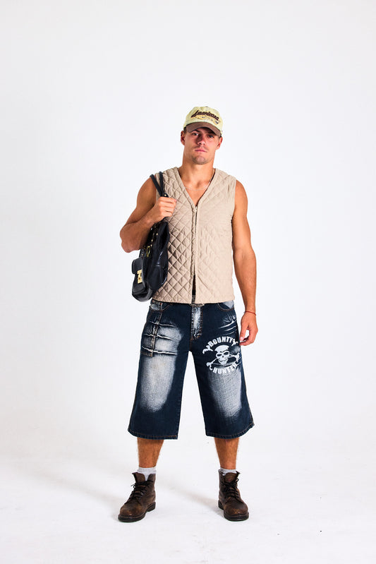Vintage Quilted Utility Vest