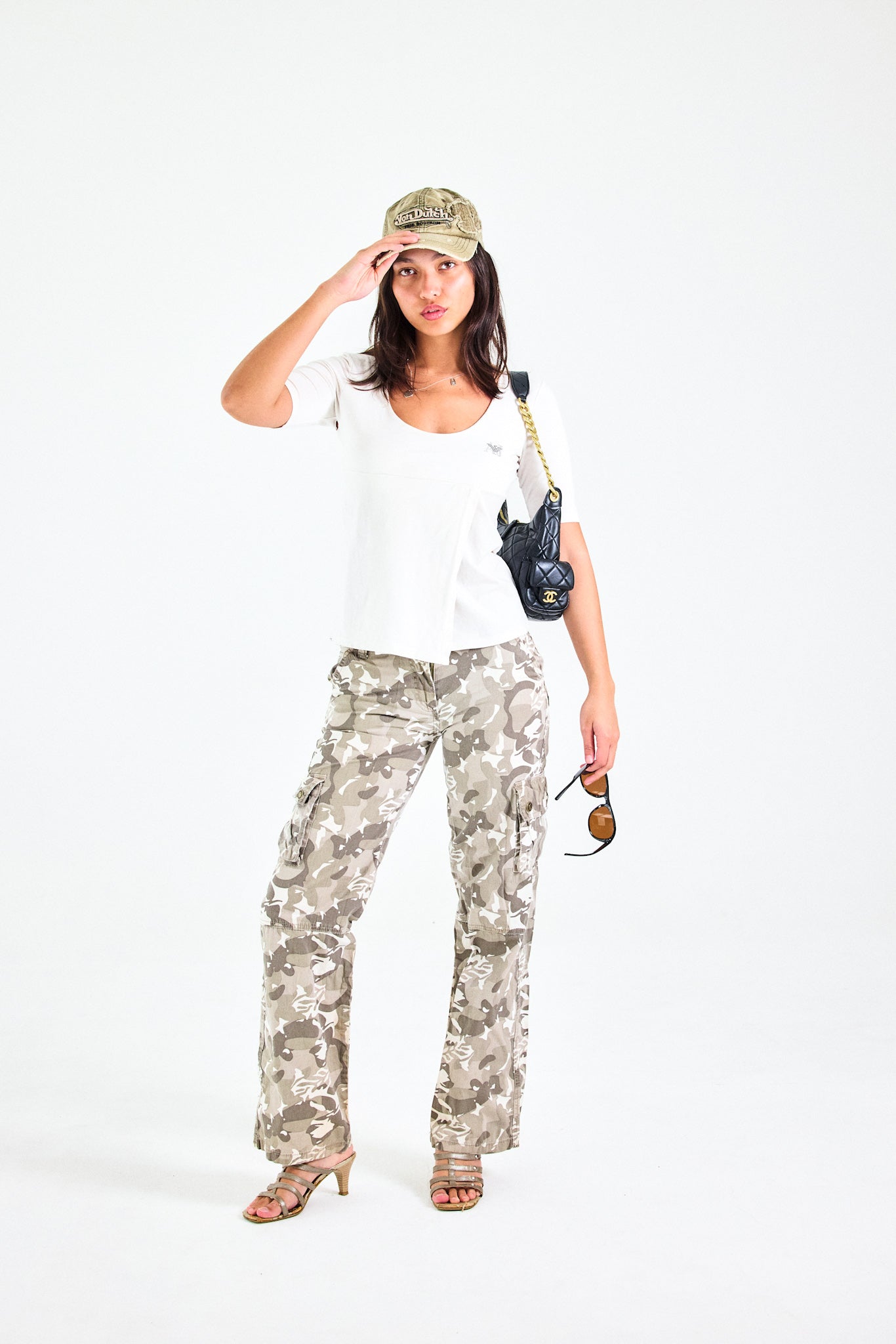 Y2K Low Rise Camouflage Cargo Pants