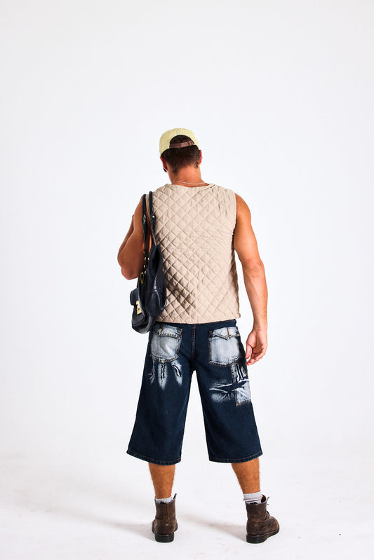 Vintage Quilted Utility Vest