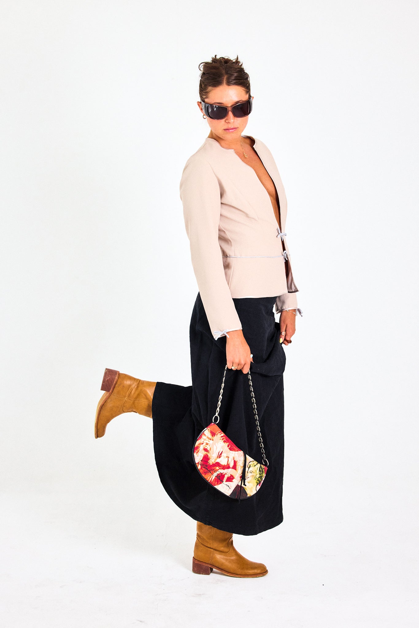 Carolyn Bessette Blazer Blouse