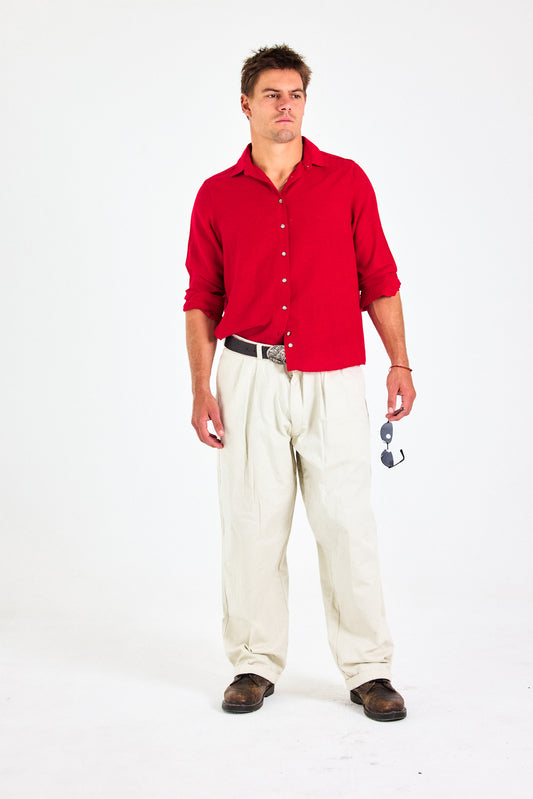 Vintage COOL Pleated Baggy Chinos