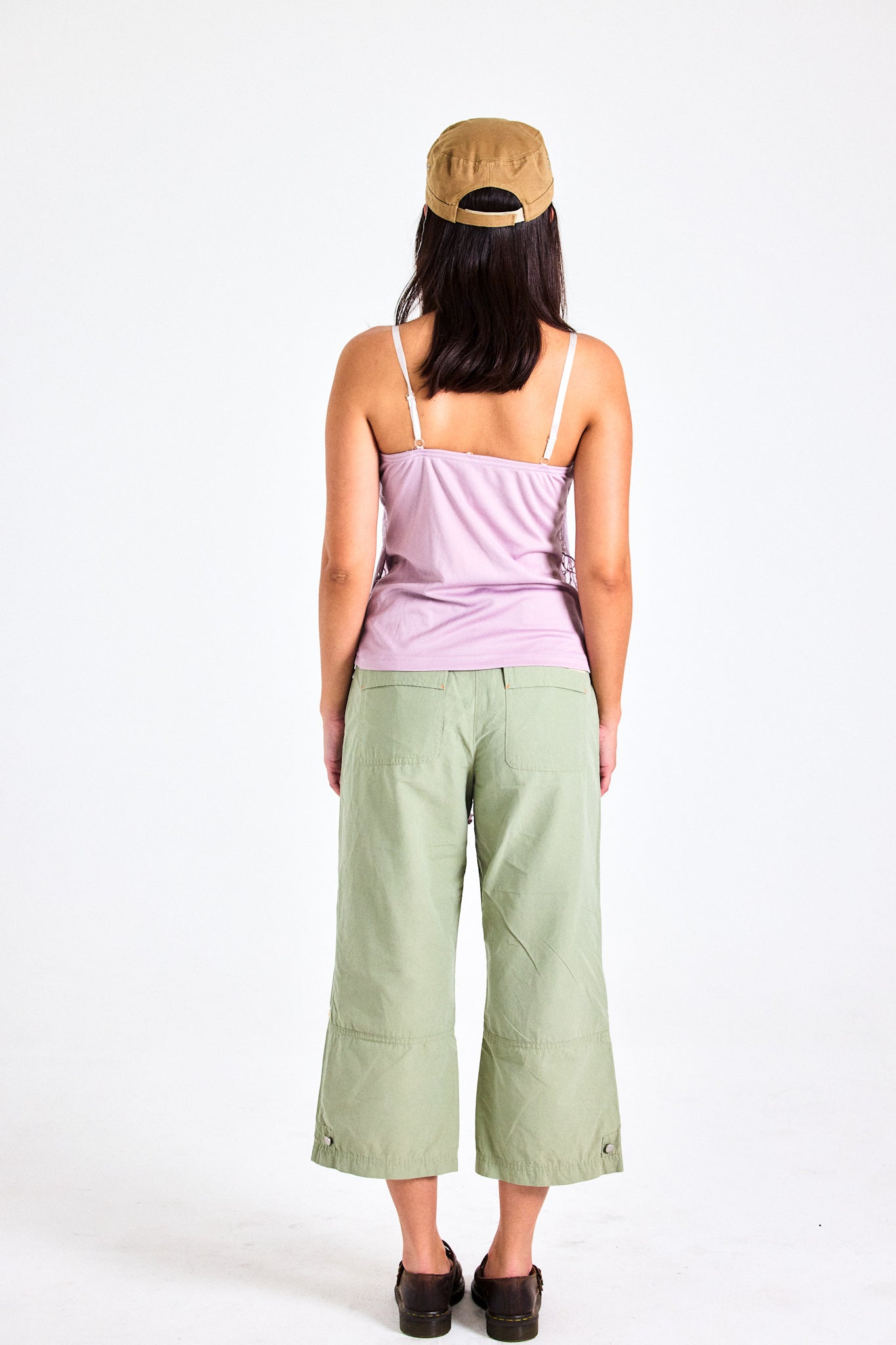 Lavender Lace Asymmetrical Camisole Top