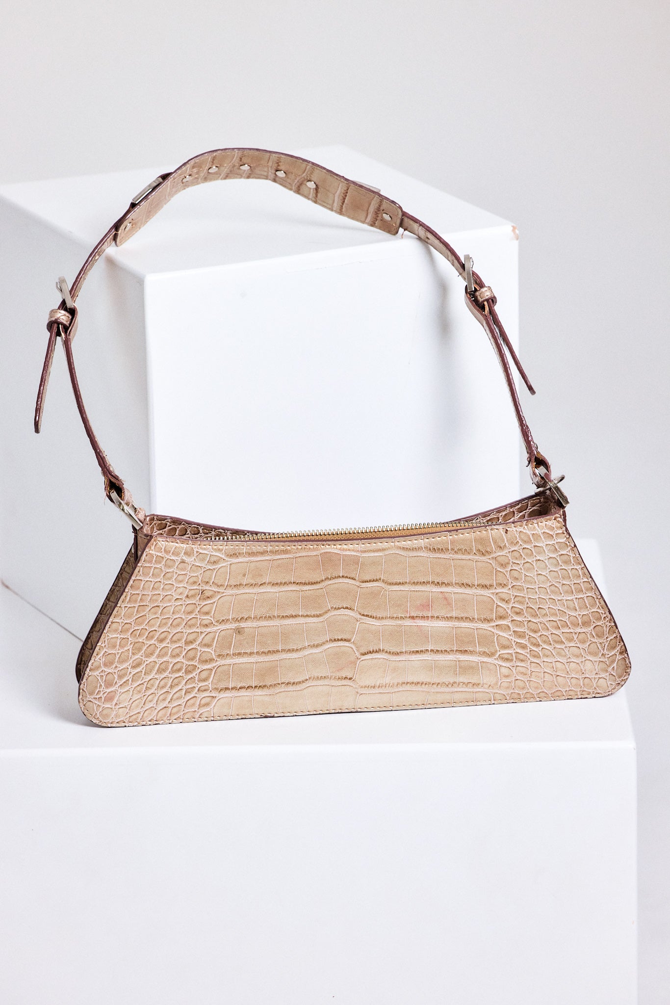 Vintage Guess Croc Chain Shoulder Bag